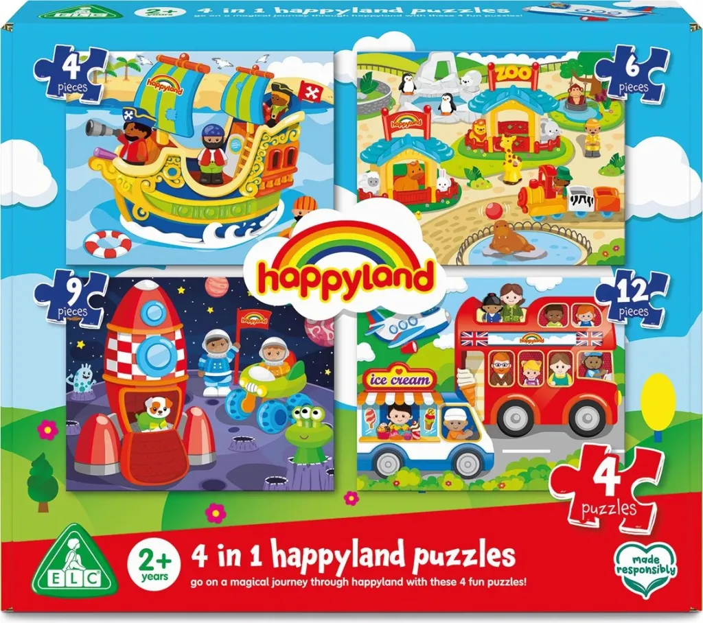 Happyland 4-in-1 Puzzles - 1