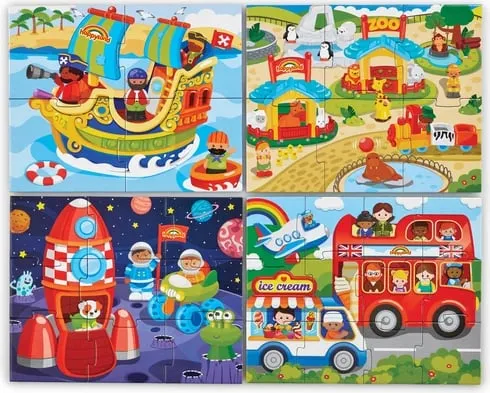 Happyland 4-in-1 Puzzles - 2