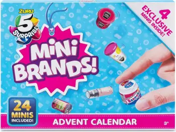 5 Surprise Mini Brands Limited Edition Advent Calendar with 4 Exclusive Minis by ZURU