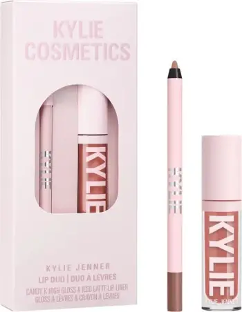 Set buzëkuq dhe laps Kylir Cosmetics High Gloss and Liner Duo