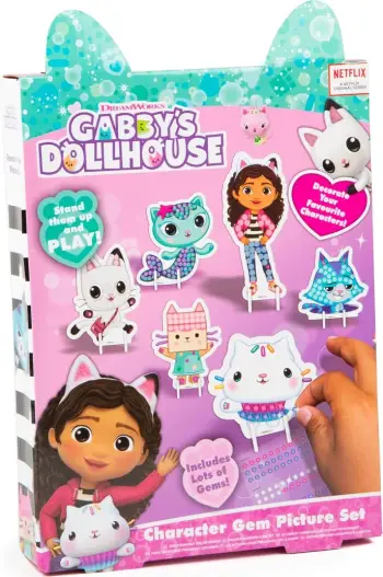 Set lodër për vajza Gabby's Dollhouse Character Gem Picture Craft