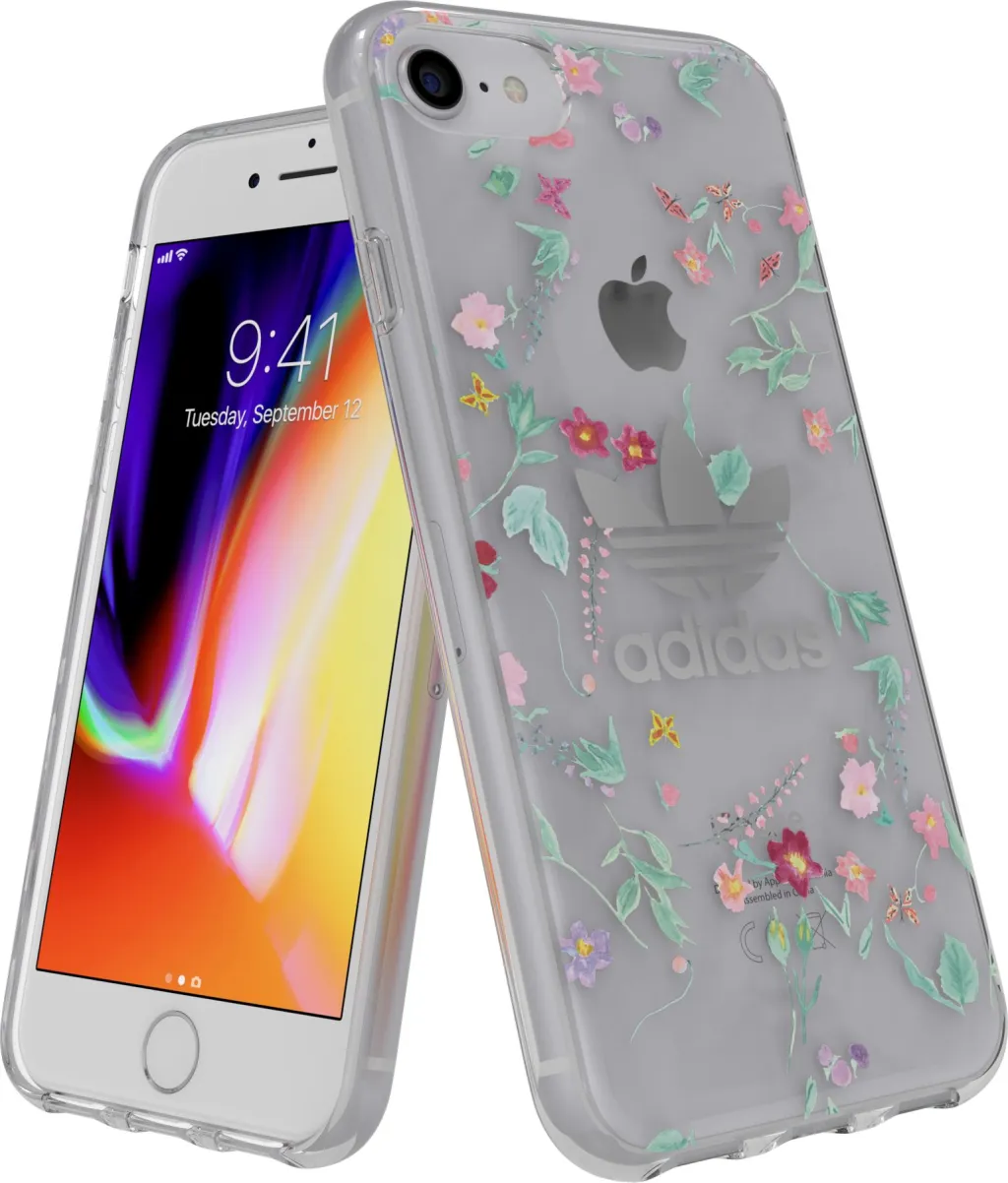 Mbrojtëse Adidas OR Clear Case AOP FW18 për iPhone 6/6S/7/8, transparente - 1