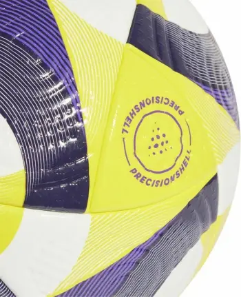 Top për futboll adidas, unisex, bardhë-vjollcë-verdhë