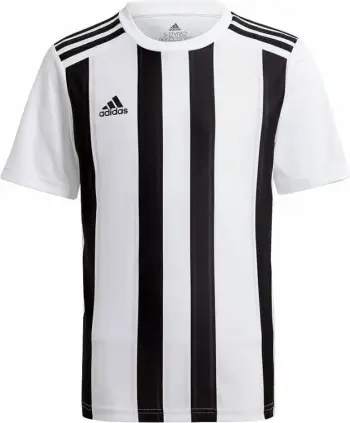 Fanellë stërvitore për meshkuj adidas, e bardhë me vija të zeza