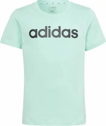 Bluzë sportive Adidas LIN Tee Jr IC3154, pambuk, për vajza, e gjelbër