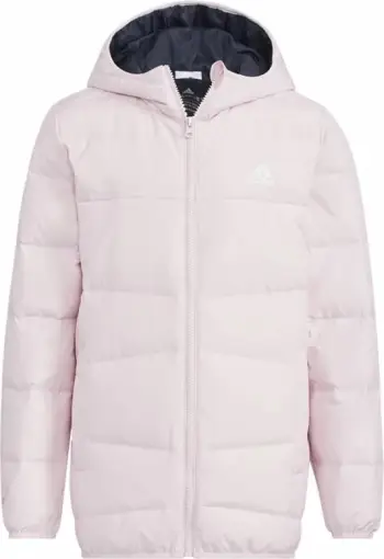 Xhaketë për vajza Adidas Frosty Jacket Jr HM5237, poliestër, me kapuç, rozë