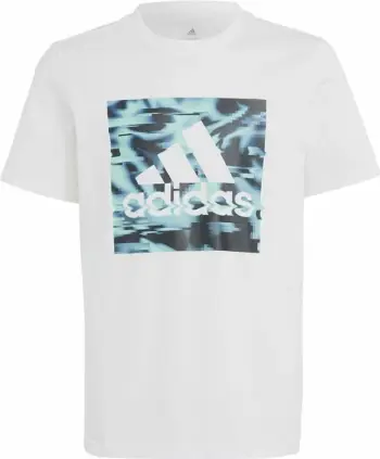 Bluzë sportive Adidas AKD GT Jr IB9140, pambuk, për fëmijë, e bardhë