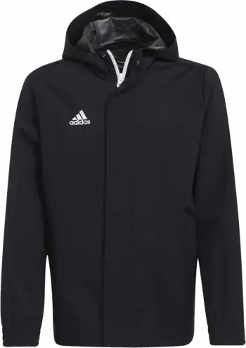 Xhaketë fëmijësh Adidas Entrada 22 Jr IK4014, kundër shiut, 100% poliester i ricikluar, e zezë