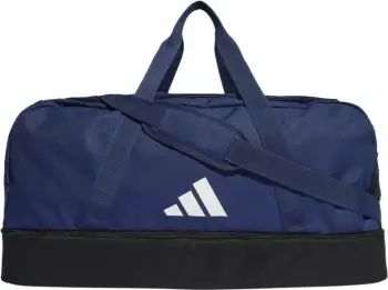 Çantë sportive Adidas Tiro Duffel Bag M IB8650, xhep për atlete, blu navy