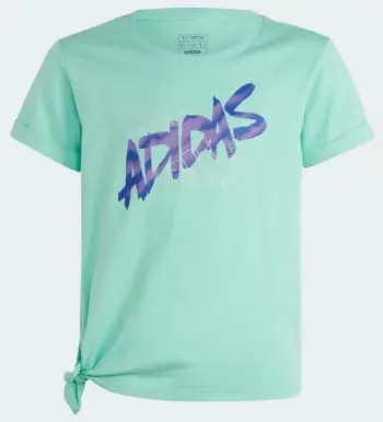 Bluzë adidas Dance Knotted Tee Jr HR5817, 100% pambuk, për vajza, mente