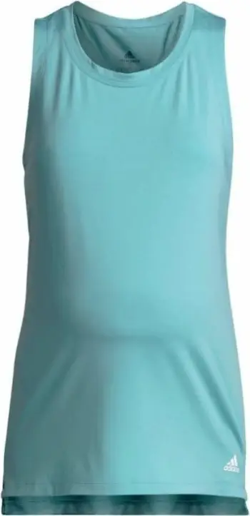 Bluzë sportive Adidas BL T HH8838, pambuk, për femra, e bardhë