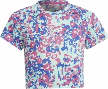 Bluzë për fëmijë Adidas TR-ES Allover Print Jr HR5804, e kaltër/ rozë