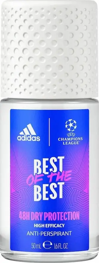 Deodorant roll-on Adidas UEFA Champions League Best of the Best për meshkuj, antiperspirant, 50 ml