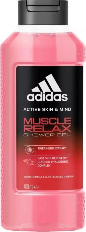 Xhel dushi Adidas Muscle Relax për burra, 400ml