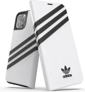 Mbrojtëse Adidas OR Booklet PU FW20 për iPhone 12, i zi