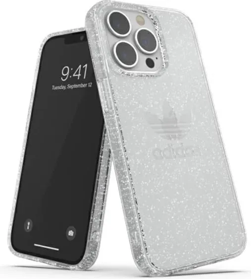 Mbështjellës Adidas OR për iPhone 13 Pro / 13 6.1", Glitter, Transparent, Silver - 1