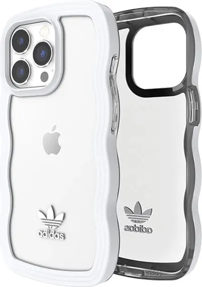 Mbështjellës Adidas OR Wavy për iPhone 13/13 Pro, 6.1", silikon, bardhë-transparente - 7