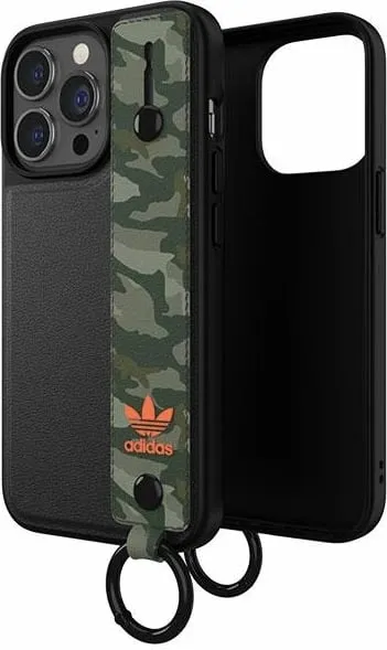 Mbajtëse telefoni Adidas OR Hand Strap Case, për iPhone 13 6.1" dhe 13 Pro 6.1", kamuflazh të zezë dhe jeshile - 5