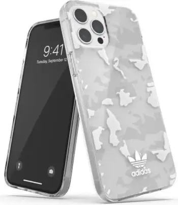 Mbrojtëse Adidas OR SnapCase Camo për iPhone 12/12 Pro, e bardhë