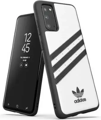 Mbështjellës Adidas OR Molded Case për Samsung Galaxy S20 Ultra, zi dhe bardhë