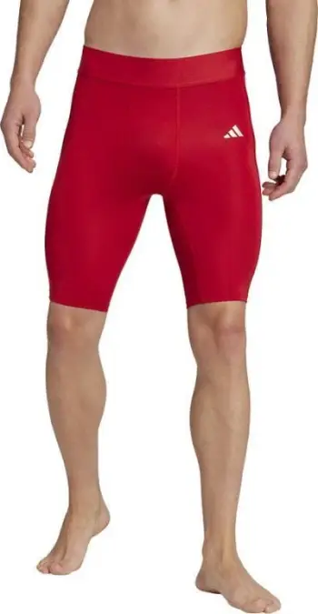 Shorc sportiv adidas TechFit M JP1464, kompresiv, termoaktiv, i kuq