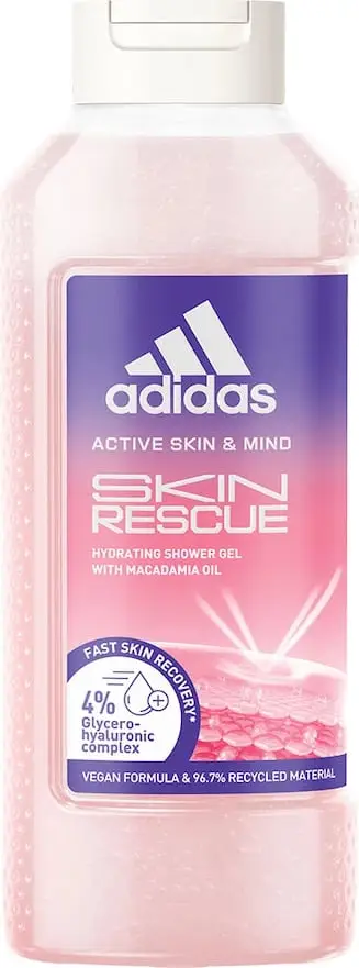 Xhel dushi Adidas Active Skin Mind Skin Rescue, rigjenerues, aromë sportive