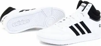 Atlete për meshkuj adidas Hoops 3.0 Mid M GW3019, të bardha