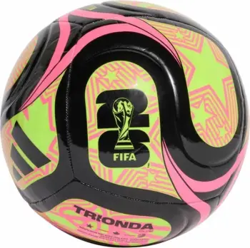 Top futbolli adidas, e zezë, rozë dhe e gjelbër