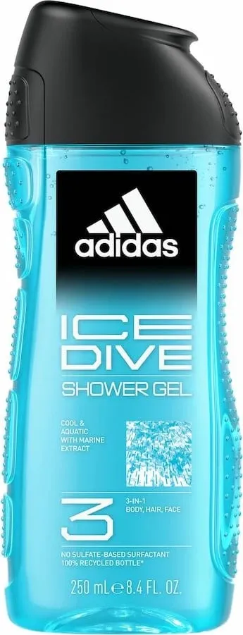 Xhel dushi për meshkuj Adidas Ice Dive 250ml - 1