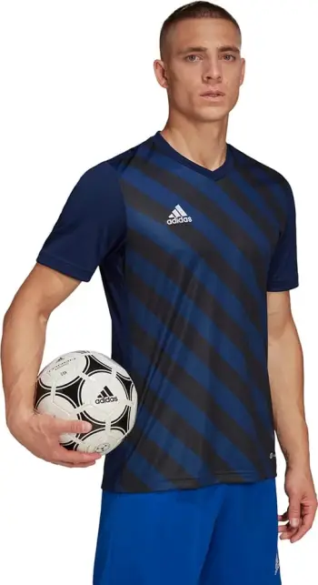 Maicë adidas Entrada 22 për meshkuj, ngjyrë blu e errët dhe e zezë