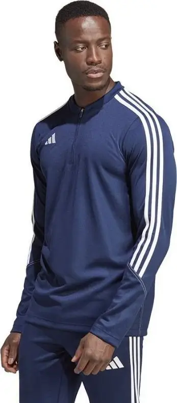 Bluzë sportive Adidas Tiro 23 Training Top M HZ0174, Aeroready, me zinxhir 1/2, blu navy