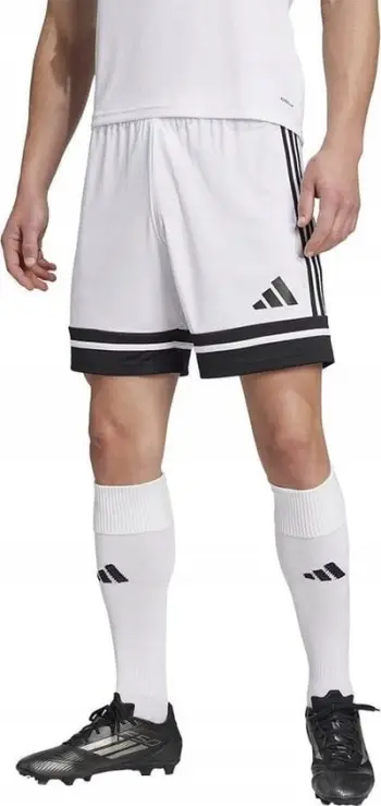 Shkurta sportive adidas Squadra 25 M JH3412, për meshkuj, Aeroready, të bardha me të zezë