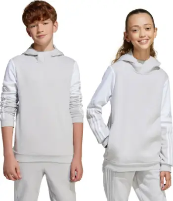Bluzë me kapuç Adidas Squadra 25 Sweat Hoody Jr JD4808, për fëmijë, pambuk, blu