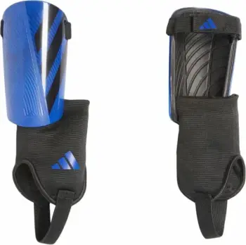 Mbrojtëse këmbësh adidas Tiro Match Jr IW8790, për futboll, me mbrojtës kyçi, blu e zezë