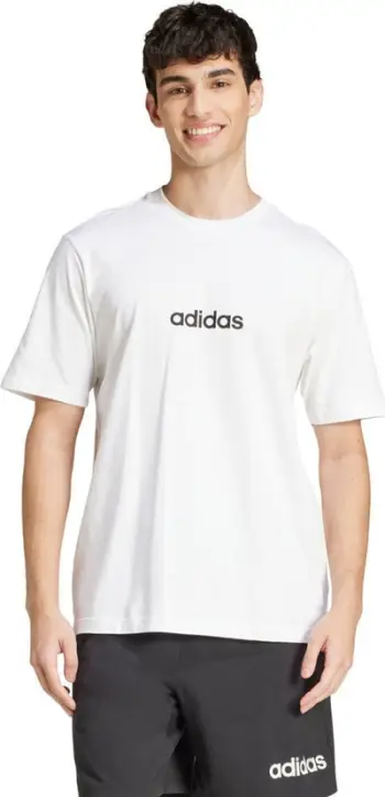 Bluzë adidas Single Jersey Linear Tee M JE9000, 100% pambuk, për meshkuj, e bardhë