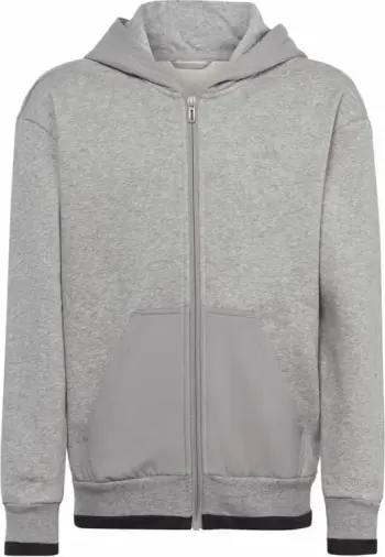 Bluzë me kapuç Adidas Fleece Full Zip Hoody Jr IC5008, për fëmijë, gri