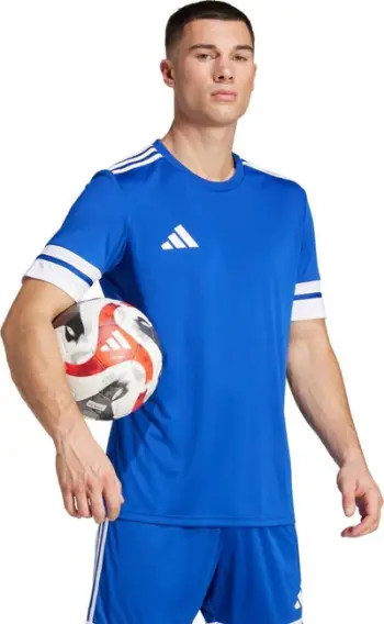 Bluza sportive adidas Squadra 25 M JG5826, poliester i ricikluar, teknologji Aeroready, e bardhë