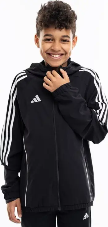 Xhaketë trajnimi për fëmijë Adidas Tiro 24 Jr IM8798, poliestër, Aeroready, e zezë