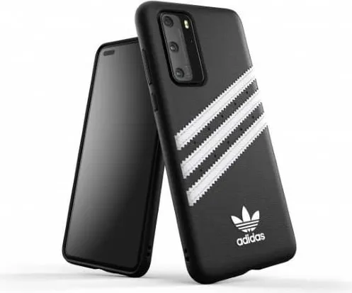 Mbështjellës Adidas OR Moulded PU SS20 për Huawei P40, zi-bardhë - 1