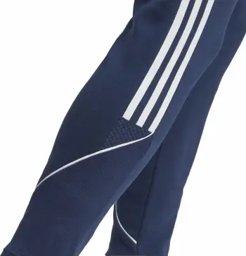 Pantallona sportive adidas Tiro 23 League W HS3609, pambuk poliester, xhepa me zinxhir, blu navy