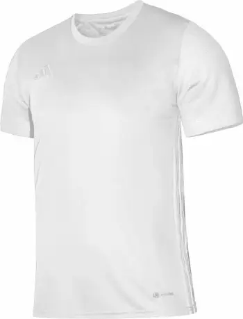 Fanellë sportive adidas Table 23 Jersey M IA9143, poliester i ricikluar, teknologji Aeroready, e bardhë