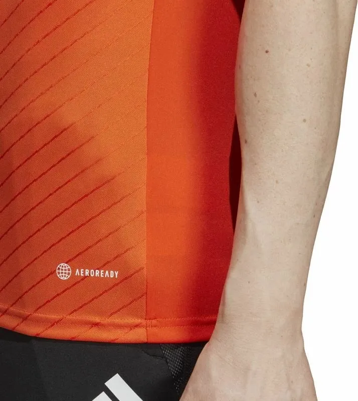 Fanellë stërvitjeje për meshkuj adidas, portokalli - 6