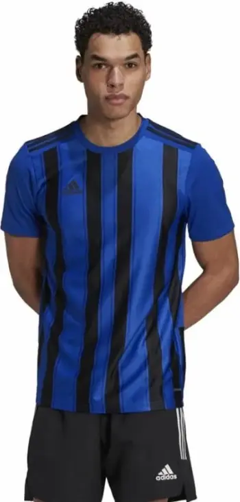 Fanellë Adidas STRIPED 21 JSY, S, e kaltër/ e zezë
