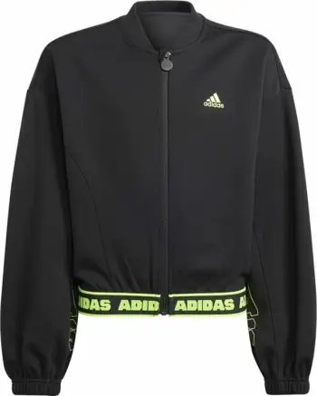 Xhaketë për fëmijë Adidas D Crop Bomber Jr IA1531, pa kapuç, e zezë
