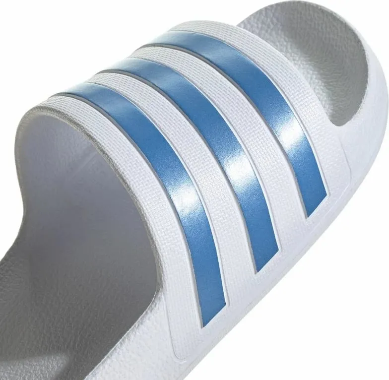 Papuqe për not adidas Adilette Aqua, të bardha dhe blu - 2