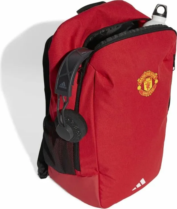 Çantë shpine Adidas Manchester United IY0439, 26.5L, poliester i ricikluar, e kuqe - 3