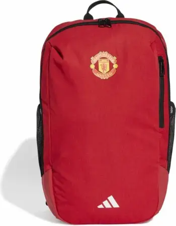 Çantë shpine Adidas Manchester United IY0439, 26.5L, poliester i ricikluar, e kuqe