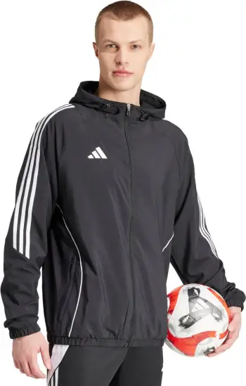 Jakne për futboll adidas për meshkuj, të zeza
