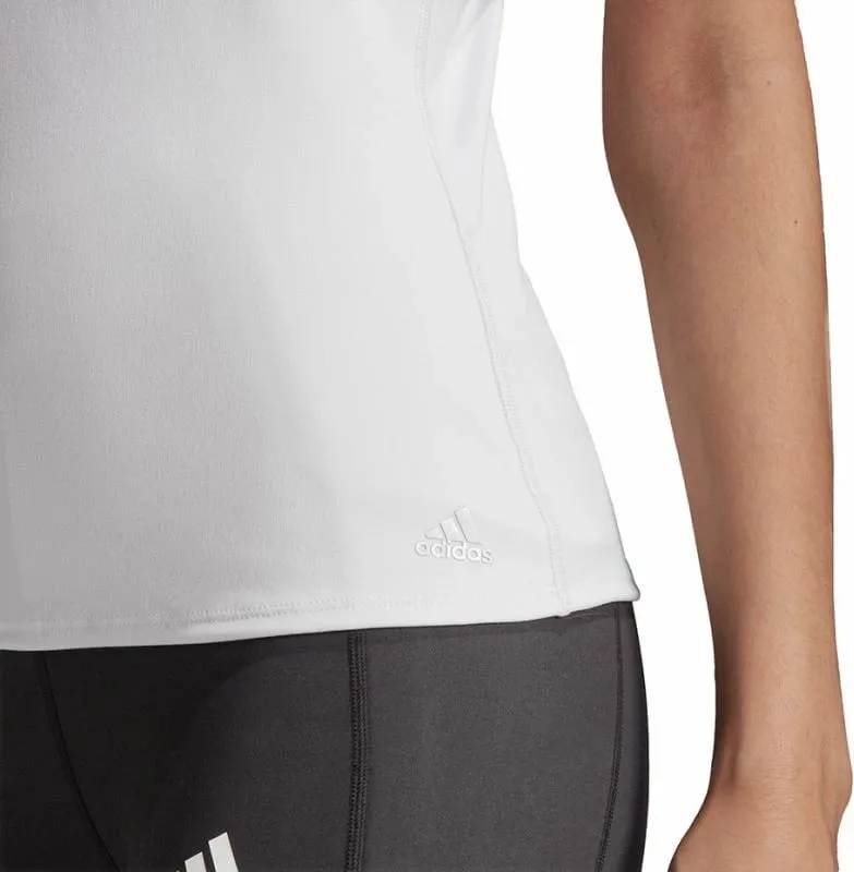 Bluzë sportive për femra Adidas, e bardhë - 6