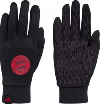 Doreza futbolli Adidas Bayern Munich Fieldplayer IX5696, pëlhurë fleece, majat për ekran me prekje, të zeza